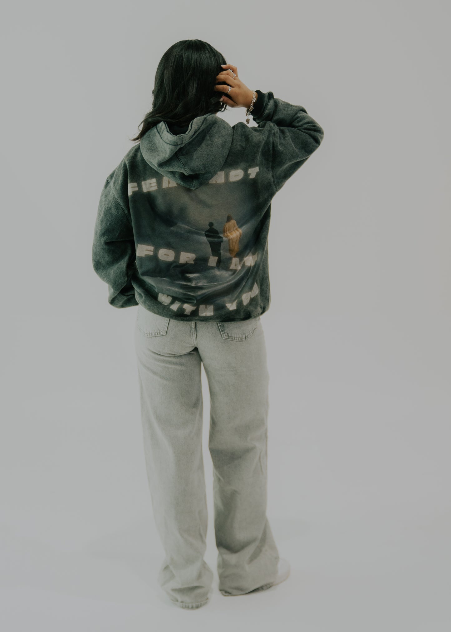 Isaiah 41:10 – Grey Wash Hoodie