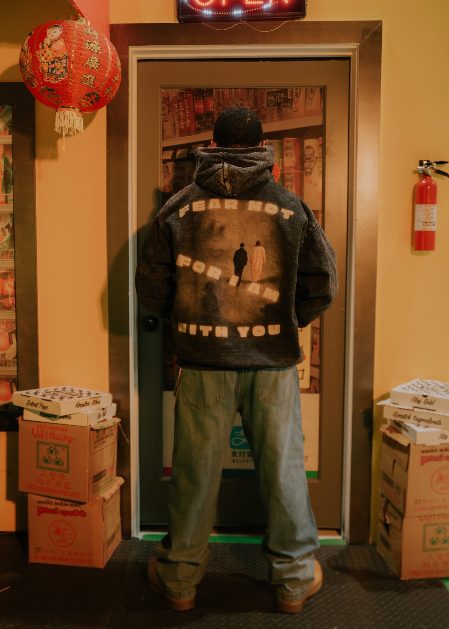 Isaiah 41:10 – Grey Wash Hoodie