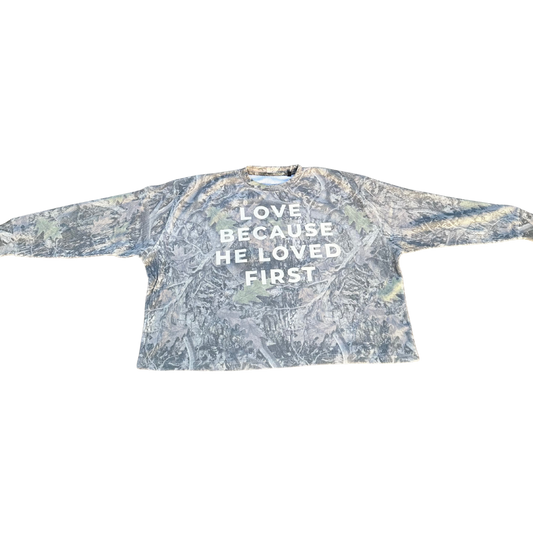 "LOVED FIRST" CAMO LONGSLEVE THERMAL