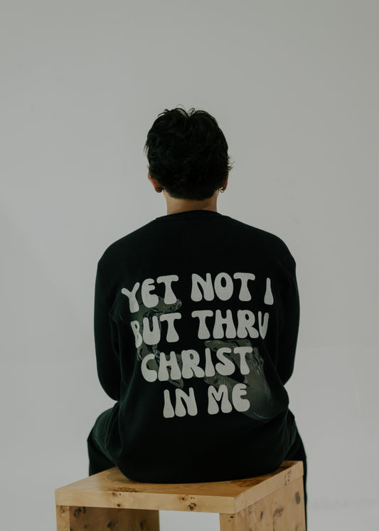 Galatians 2:20 – Black Waffle Thermal Long Sleeve