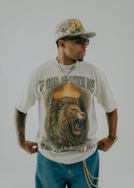 Romans 8:31 – Cement White Shirt